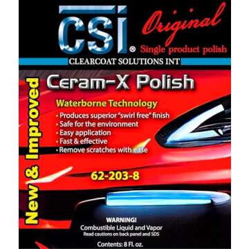 Ceram-X Car Polish - CSi 62-203-1 (Gallon) Business Discounts Available Single Product Polish (SPP) Superior Single Polish Replaces The Countless compounds/Polishes You Think You Need