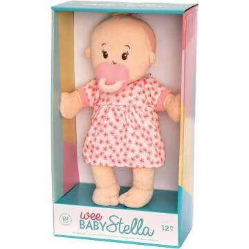 Wee Baby Stella Peach 12" Soft Baby Doll - Manhattan Toy