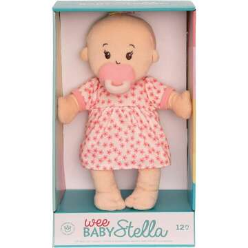 Wee Baby Stella Peach 12" Soft Baby Doll - Manhattan Toy