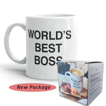 World's Best Boss Mug for Office Decor and Gifts