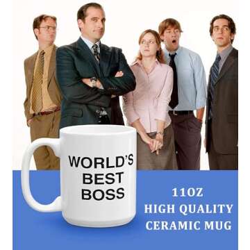 World's Best Boss Mug for Office Decor and Gifts