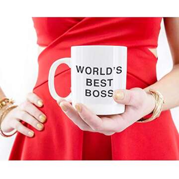 World's Best Boss Mug for Office Decor and Gifts