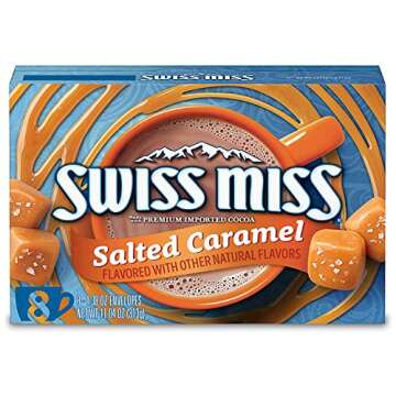 Swiss Miss Salted Caramel Flavored Hot Cocoa Mix, 1.38 oz. 8 Count (Pack of 2)