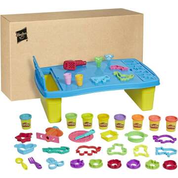 Play-Doh Kids Play Table with 8 Colors for Crafts