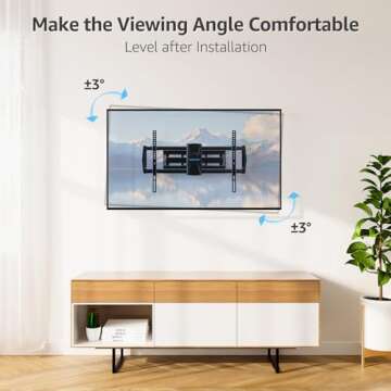 MOUNTUP Full Motion TV Wall Mount for 42-82 inch TVs