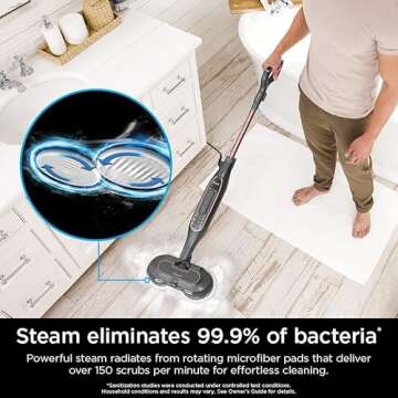 Shark S7201 Steam Mop with 3 Steam Modes & LED