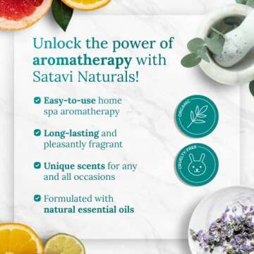 Satavi Naturals Aromatherapy Shower Steamers (15-Pack) Revive - Eucalyptus & Mint Scented Vapor Tabs for Self-Care, Aromatic Shower Bath Bombs, Natural Essential Oils for Women & Men