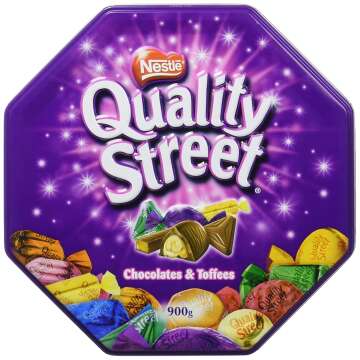 Nestle Quality Street Tin Extra Large, Can, Assorted Chocolates, Imported from United Kingdom 2lbs