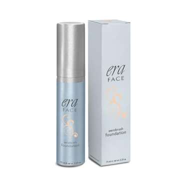 ERA Face spray makeup (R4 Champagne, 2.25 oz) - airbrush foundation, everyday, buildable, professional spray on cosmetics by Era Beauty