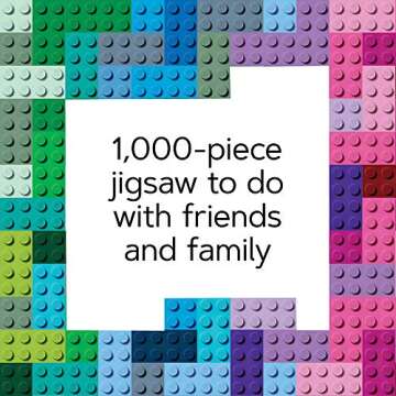 LEGO Rainbow Bricks 1000 Piece Jigsaw Puzzle