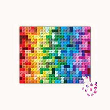 LEGO Rainbow Bricks 1000 Piece Jigsaw Puzzle