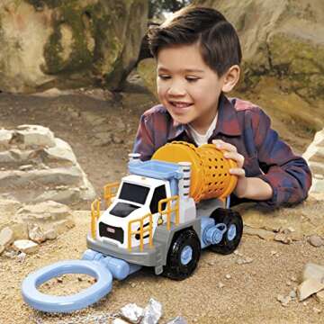 Little Tikes Big Adventures Metal Detector Mining Truck, STEM Toy Vehicle with Real Working Metal Detector, Rock Tumbler, Shovels, Water Tank for Girls, Boys, Kids Ages 3+