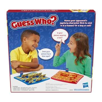 Hasbro Gaming Guess Who? People & Pets Board Game Edition | The Original Guessing Game for Girls & Boys | Ages 6+ (Amazon Exclusive)