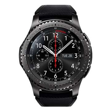 SAMSUNG GEAR S3 FRONTIER Smartwatch 46MM (Bluetooth Only) - Dark Grey (Renewed)