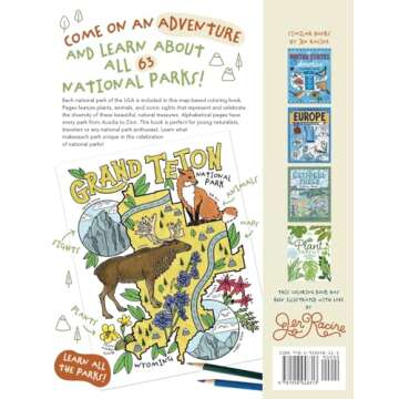 Let's Go! All the National Parks Adventure Coloring Book: Explore All 63 of America's National Parks (Explore the World Geography Coloring Books)