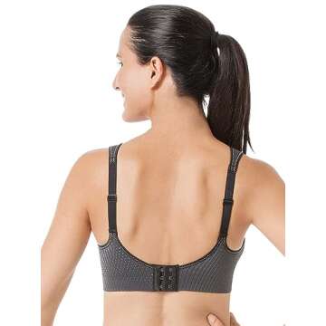 Anita Air Control Padded Cup Sports Bra Anthracite 30F