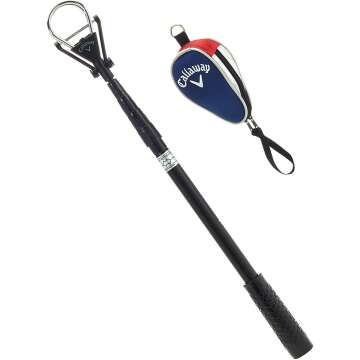 Callaway 15th Club Golf Ball Retriever - Telescopic with Dual-Zip Headcover