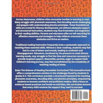 Teach Your Child to Read with The Science of Reading Decodable Reader Curriculum: Phonemic Awareness, Phonics Workbook, Decodable Books, for ... Science of Reading and Kids with Dyslexia)