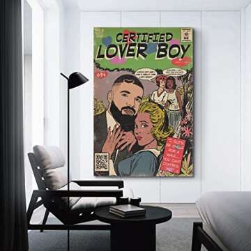 ChezMax Drake Poster Certified Lover Boy Music Album Poster Poster Canvas 90s Wall Art Room Aesthetic Posters 12x18inch(30x45cm)