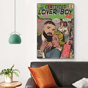 ChezMax Drake Poster Certified Lover Boy Music Album Poster Poster Canvas 90s Wall Art Room Aesthetic Posters 12x18inch(30x45cm)