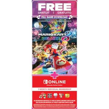 Nintendo Switch™ Mario Kart™ 8 Deluxe Bundle - Full Download & 3 Mo. Online