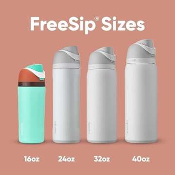 Owala FreeSip Insulated Water Bottle - 24oz Foggy Tide