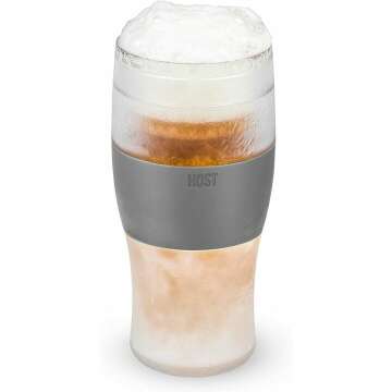 Host Freeze Beer Glass - 16 oz Gel Chiller