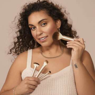 Real Techniques 9 Piece Makeup Brush Set - Au Naturale