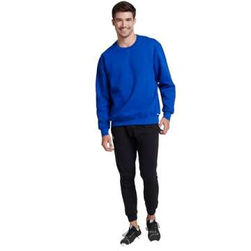 Russell Athletic Men's Dri Power Crewneck Sweatshirt, Royal Blue, Large