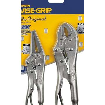 IRWIN VISE-GRIP Original Locking Pliers with Wire Cutter Set, 2 Piece, 36