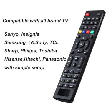 Universal TV Remote Control for Multiple LCD LED Smart TVs