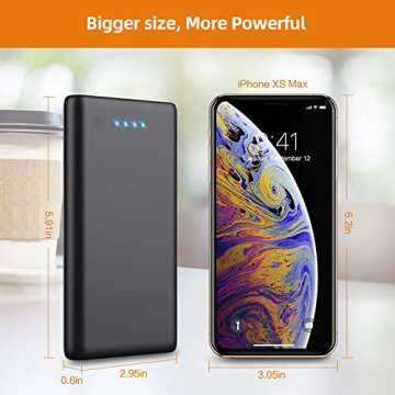 Portable Charger Power Bank 25800mAh Huge Capacity External Battery Pack,Dual Output High Speed Charging Power bank with 4 LED Indicator Compatible With iPhone 16/15/14/13/12,Samsung Android Phone etc