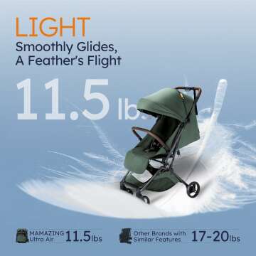 Compact Lightweight Baby Stroller for Travel