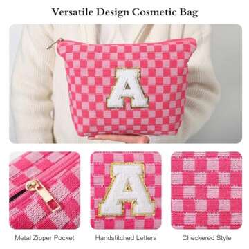 YOOLIFE Gifts for Girl - Girl Gifts Idea, College Girl Gifts, Teen Girl Gifts, Teenage Gifts, Year Old Girl Gifts, Personalized Birthday Gifts for Girl, Initial Makeup Bag Gifts Ideas L