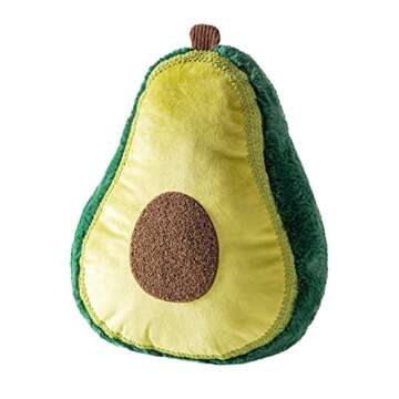 Phantoscope Fruit Shaped Pillows Series Avocado Shaped Throw Pillow, Fun Home Decor of Fruit Themed Shaped Cushions, Decorative Shaped Pillow for Couch Bed and Chair, Green,12.5 x15.5 inches