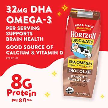 Horizon Organic Chocolate Milk Boxes, 6 Pack