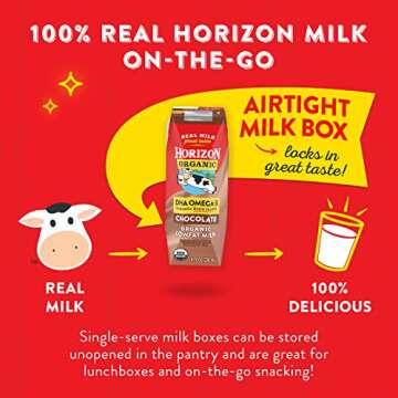 Horizon Organic Chocolate Milk Boxes, 6 Pack