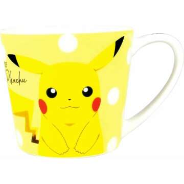 Tees Factory PM-5524582PC Pokemon Major Mug, Pikachu/Yellow, Capacity: Approx. 7.8 fl oz (220 ml)