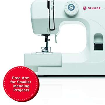 SINGER | M1000 Sewing Machine - 32 Stitch Applications - Mending Machine - Simple, Portable & Great for Beginners