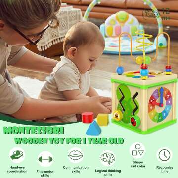 Montessori Activity Cubes for 1 Year Olds