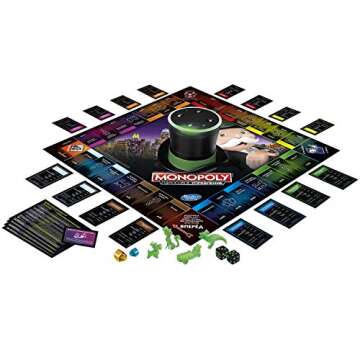 Monopoly Voice Banking Electronic Family Board Game for Ages 8 & Up