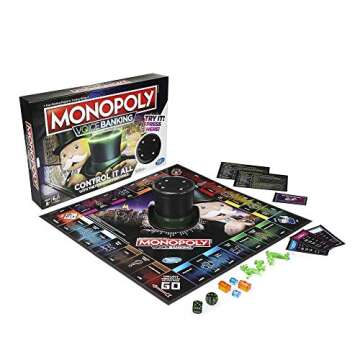 Monopoly Voice Banking Electronic Family Board Game for Ages 8 & Up