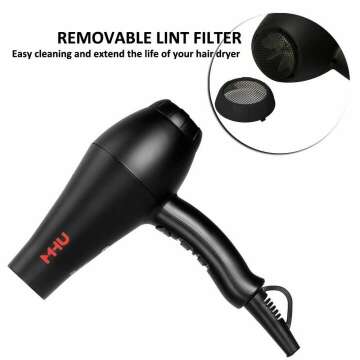 Low Noise Ionic Hair Dryer | 1875W Professional Ceramic