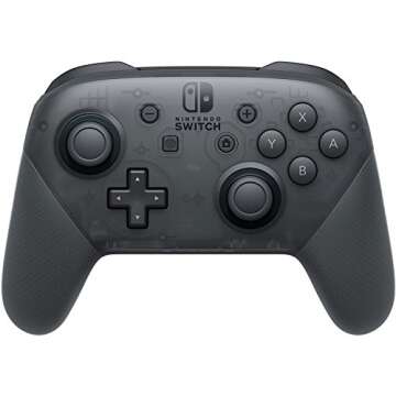 Nintendo Switch Pro Video Game Gaming Controller, Black (Renewed)