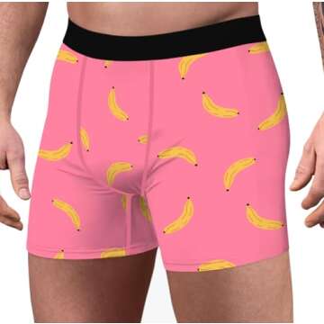 Ainuno Novelty Boxers Mens Funny Boxer Briefs Underwear Gag Gifts for Men No Fly