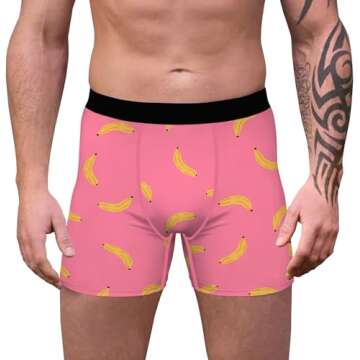 Ainuno Novelty Boxers Mens Funny Boxer Briefs Underwear Gag Gifts for Men No Fly