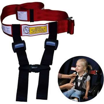 Newroutes Child Airplane Safety Travel Harness - The Safety Restraint System Will Protect Your Child from Dangerous. - Airplane Kid Travel Accessories for Aviation Travel Use…