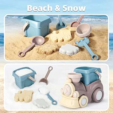 QLT Beach Toys - Toddler Sand Play Set with Truck