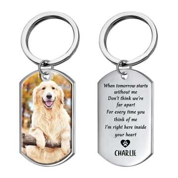 Pawfect House Personalized Keychains - Dog Memorial Gifts - Cat Keychain Pet Memorial Gifts Dog Memorial Gifts For Loss Of Dog Cat Memorial Gifts Dog Bereavement Gifts Picture Keychains