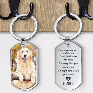 Pawfect House Personalized Keychains - Dog Memorial Gifts - Cat Keychain Pet Memorial Gifts Dog Memorial Gifts For Loss Of Dog Cat Memorial Gifts Dog Bereavement Gifts Picture Keychains